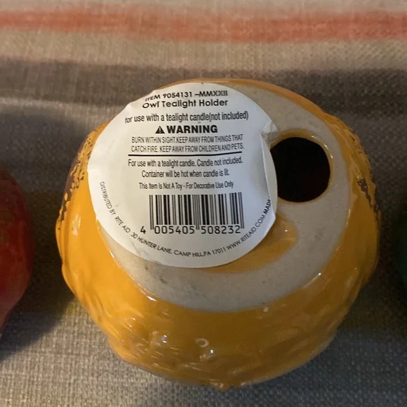 3 Wise Owls “ Tea Light” Holders - NWT - Picture 7 of 10